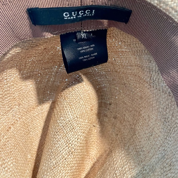 Gucci woven fedor hat. Size XL, small tear at the top of the hat. - Picture 3 of 4